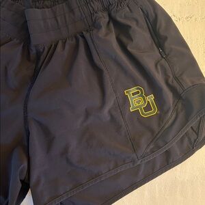 Lululemon Athletica Black Shorts Baylor University collab